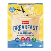 Carnation Breakfast Essentials front packaging showing product and benefits