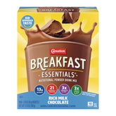 Carnation Breakfast Essentials front packaging showing product and flavor benefits
