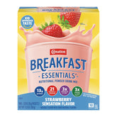 Carnation Breakfast Essentials front packaging showing label and flavor benefits