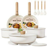 CAROTE front view of full 19‑piece set showing contents and benefits