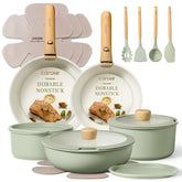 CAROTE front view of complete 19-piece set showcasing contents and compact storage benefit