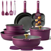 CAROTE front view of full 21-piece set showing compact kit and components