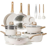 CAROTE set frontal mostrando las 21 piezas para cocina completa y orden