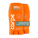 Carpe front packaging showing eucalyptus scent and two pack benefit