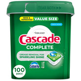 Cascade pack frontal 100 cápsulas mostrando ahorro y conveniencia