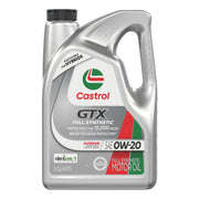 Castrol GTX 0W-20 bottle front view showing label and benefits