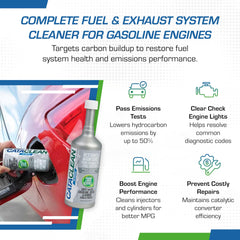 Cataclean etiqueta en primer plano con instrucciones claras y beneficios