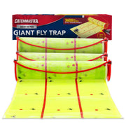 Catchmaster front packaging showing giant fly glue roll and product details for easy identification