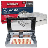 Catchmaster trampa frontal mostrando carcasa protectora y entrada segura