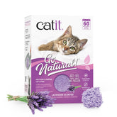 Catit front packaging showing lavender scent and eco benefits