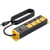 CCCEI front view showing four outlets and individual switches for organized control
