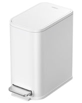 Cesun front view slim trash can showing compact footprint and neat styling