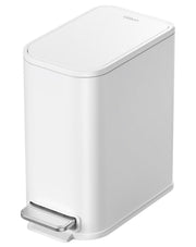 Cesun front view slim trash can showing compact footprint and neat styling