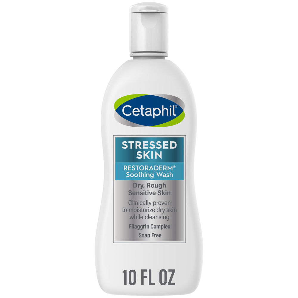 Cetaphil RESTORADERM frente del envase mostrando el diseño y la utilidad