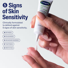 Cetaphil textura gel-crema extendida que revela absorción rápida y sensación fresca