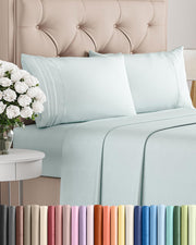 CGK Unlimited front packaging showing ice blue sheet set and clear contents benefit fast selection