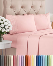 CGK Unlimited queen sheet set front packaging showing product color and contents for quick identification
