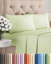 CGK Unlimited front packaging showing queen sheet set and color