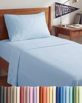CGK Unlimited front packaging view showing sky blue Twin XL set and easy identification