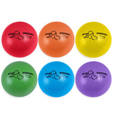 Champion Sports front view of six-ball dodgeball set showing bag and colors, durable play