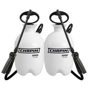 CHAPIN front view of two 1-gallon sprayers showing compact design and convenience