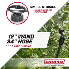 CHAPIN sprayer in use watering plants and applying treatments efficiently