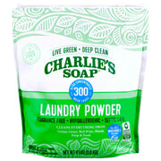 Charlie’s Soap front packaging showing label and volume benefit
