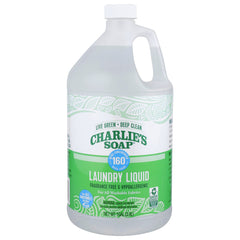 Charlie’s Soap frontal del envase mostrando capacidad y sin fragancia, ahorro por carga