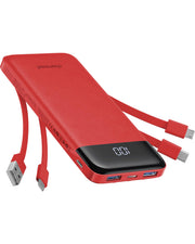 charmast front packaging showing compact power bank and branding, conveys portability