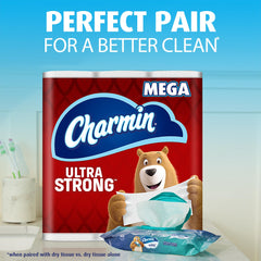 Charmin paquete portátil dentro de un bolso, práctico para viajes