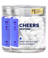 Cheers Restore front packaging showing clear label and dose count for easy identification