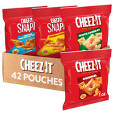 Cheez-It variety pack front box showing flavors and count, convenient stash