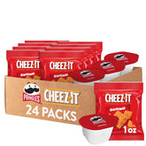 Cheez-It variedad frontal mostrando las 24 porciones y conveniencia de llevar