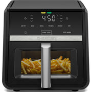Chefman TurboFry front view showing controls for faster cooking
