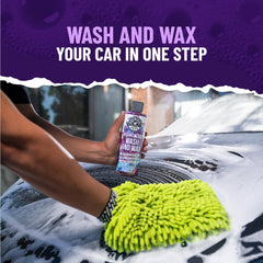 Chemical Guys dense foam close-up demonstrating suds that lift dirt for safer washing