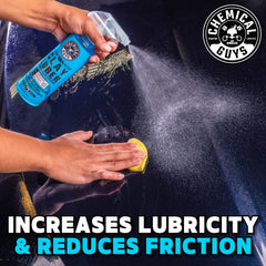 Chemical Guys botella de Luber con etiqueta legible y lubricación segura
