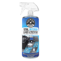 Chemical Guys frontal del envase mostrando etiqueta y spray limpiador