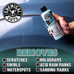 Chemical Guys kit en acción con pulidora dual action para corrección eficiente