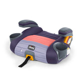 Chicco front view of booster seat showing compact portability and comfort