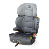 Chicco front view showing full booster and fit, clearly demonstrating safety features