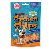 Chip's Naturals front packaging showing 15 oz resealable bag and branding benefits