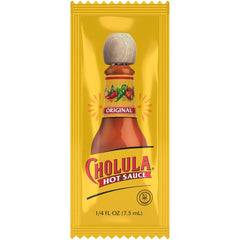 Cholula primer plano de textura de la salsa mostrando su equilibrio de sabor