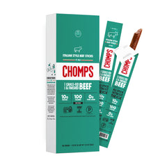 Chomps frente del empaque mostrando pack de 10 unidades útil para llevar