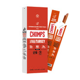 Chomps empaque frontal mostrando 10 sticks y conveniencia