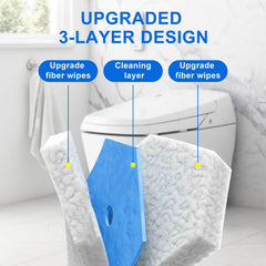 Choneight detalle de tres capas de microfibra, mayor poder de limpieza