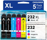 CHOUINKR front packaging showing 232XL 5‑pack and clear compatibility benefit
