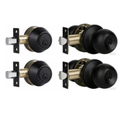 Cielsa Dawn front view of two-pack locks showing matching matte black finish and cohesive look