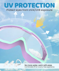 CIFOYA niño usando las gafas en piscina con visión clara y seguridad