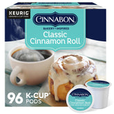 Cinnabon caja frontal mostrando diseño y conveniencia de sabor clásico