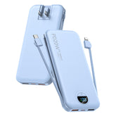 citicr front view showing blue power bank and neat packaging for easy identification